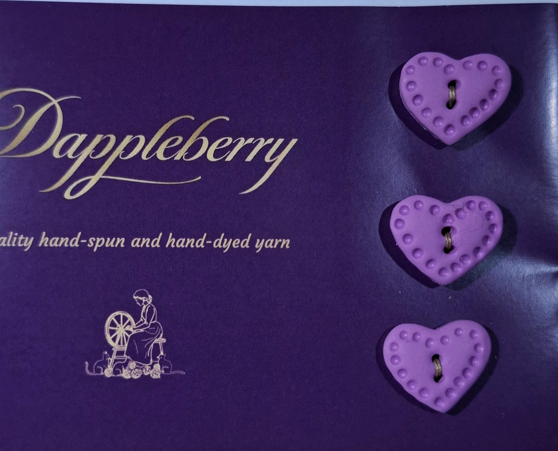 Heart Purple Dot Buttons