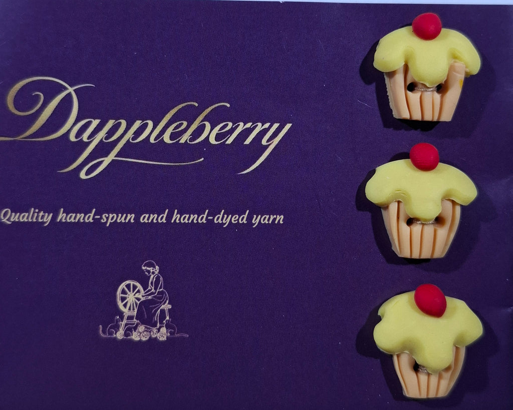 Cup Cake Yellow Buttons