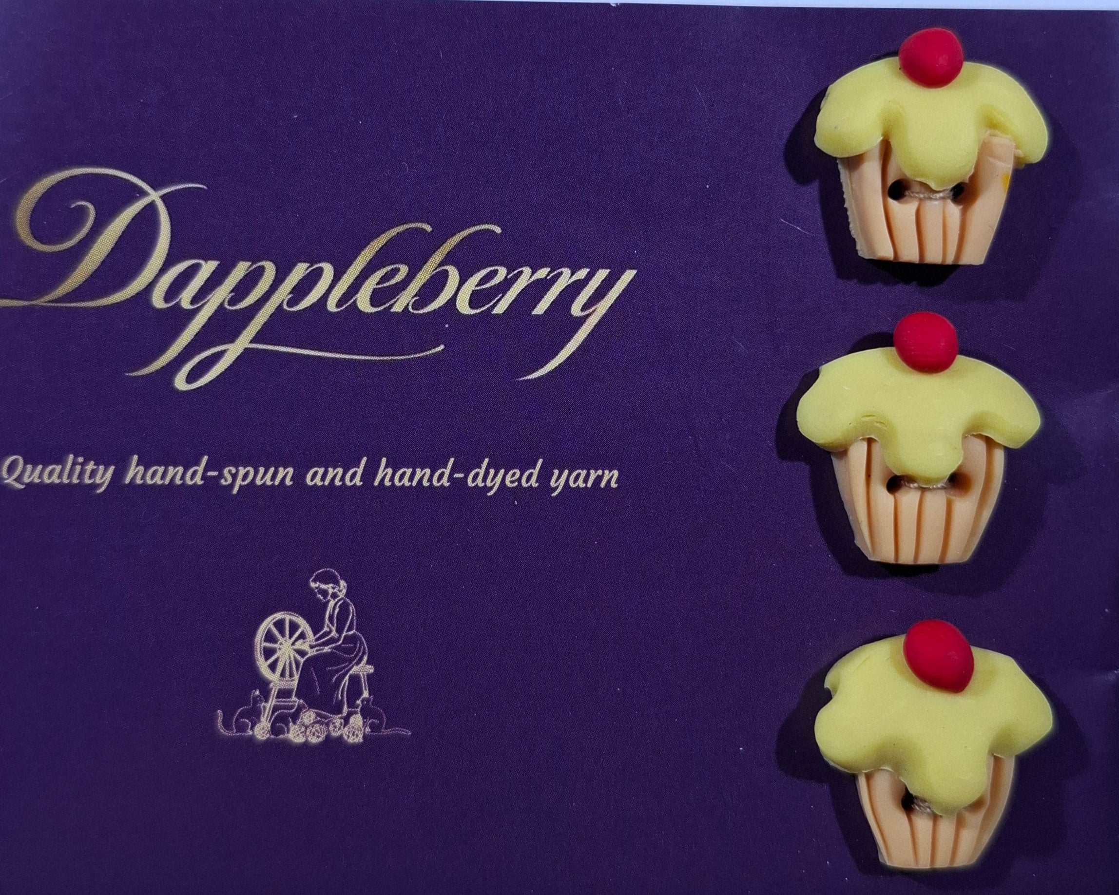 Cup Cake Yellow Buttons