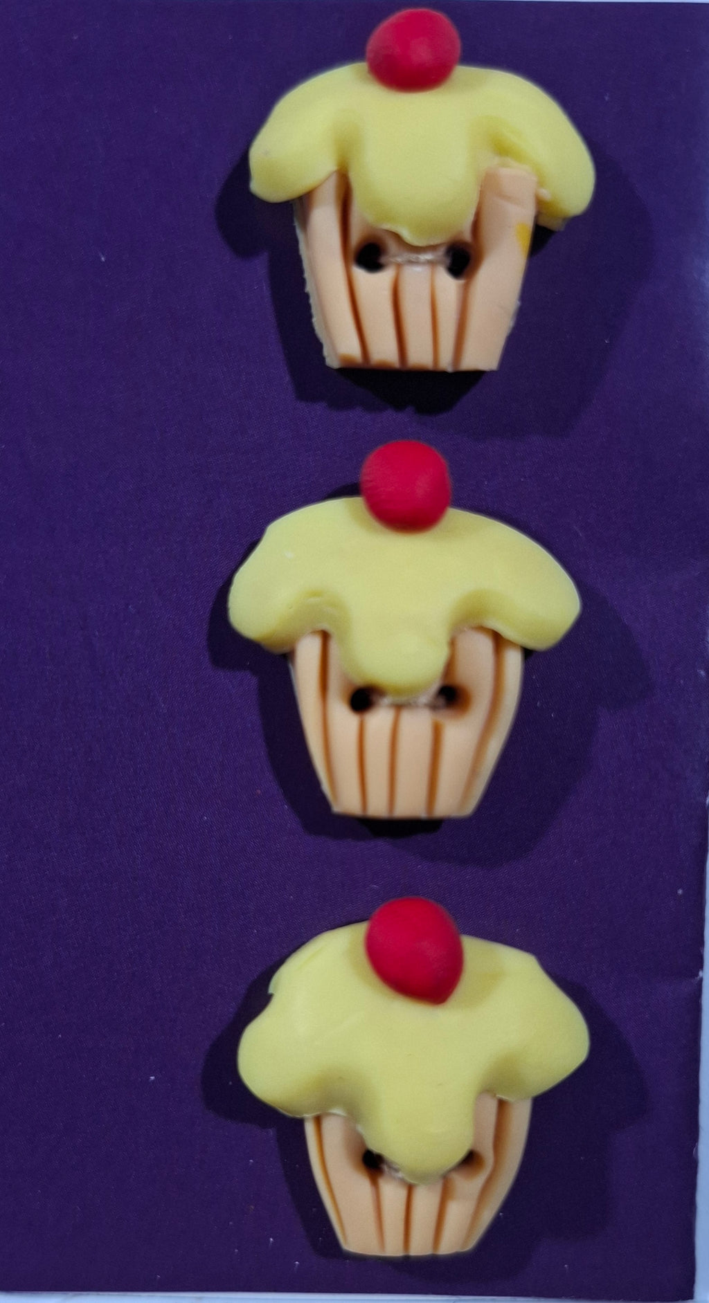 Cup Cake Yellow Buttons