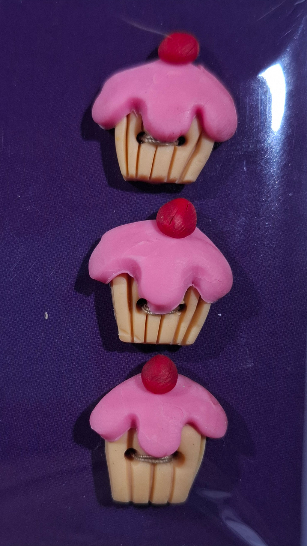 Cup Cake Pink Buttons