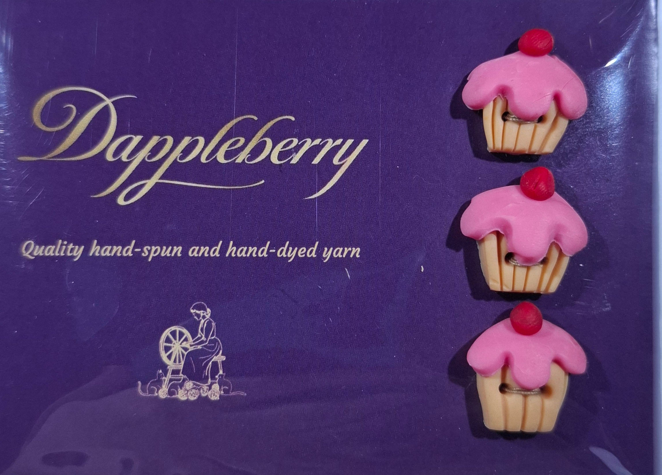 Cup Cake Pink Buttons