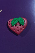Strawberry Hearts Button