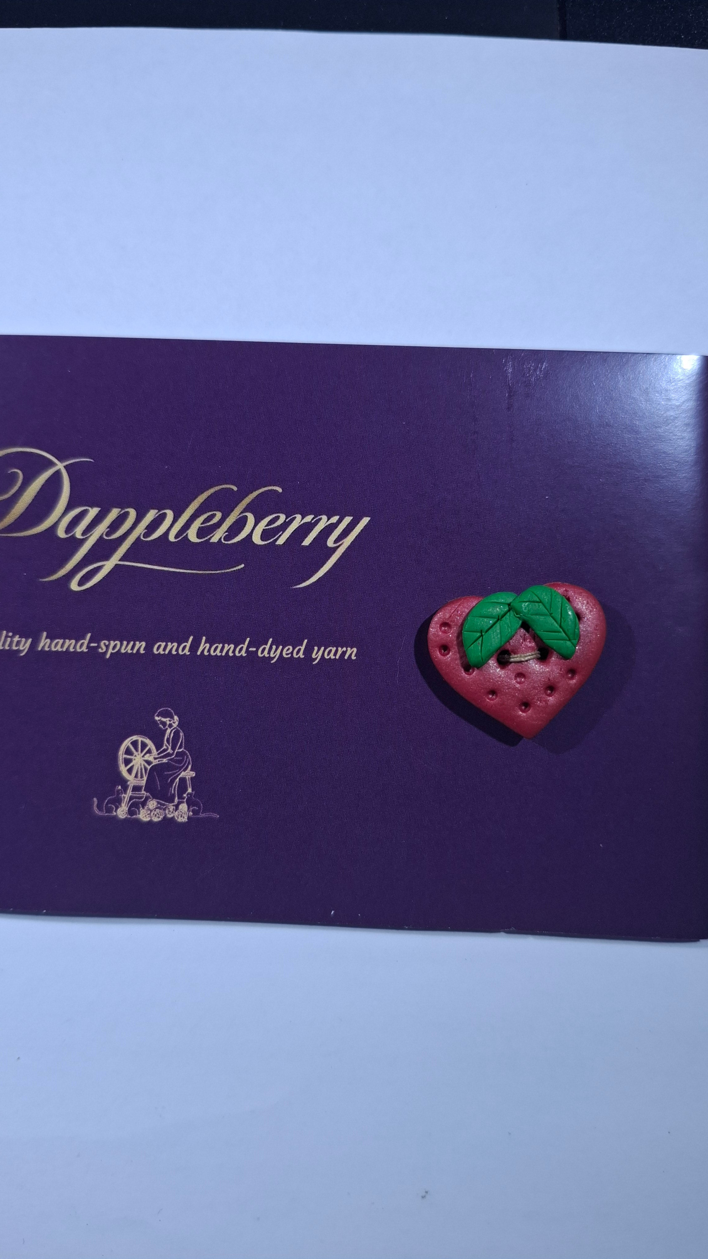 Strawberry Hearts Button