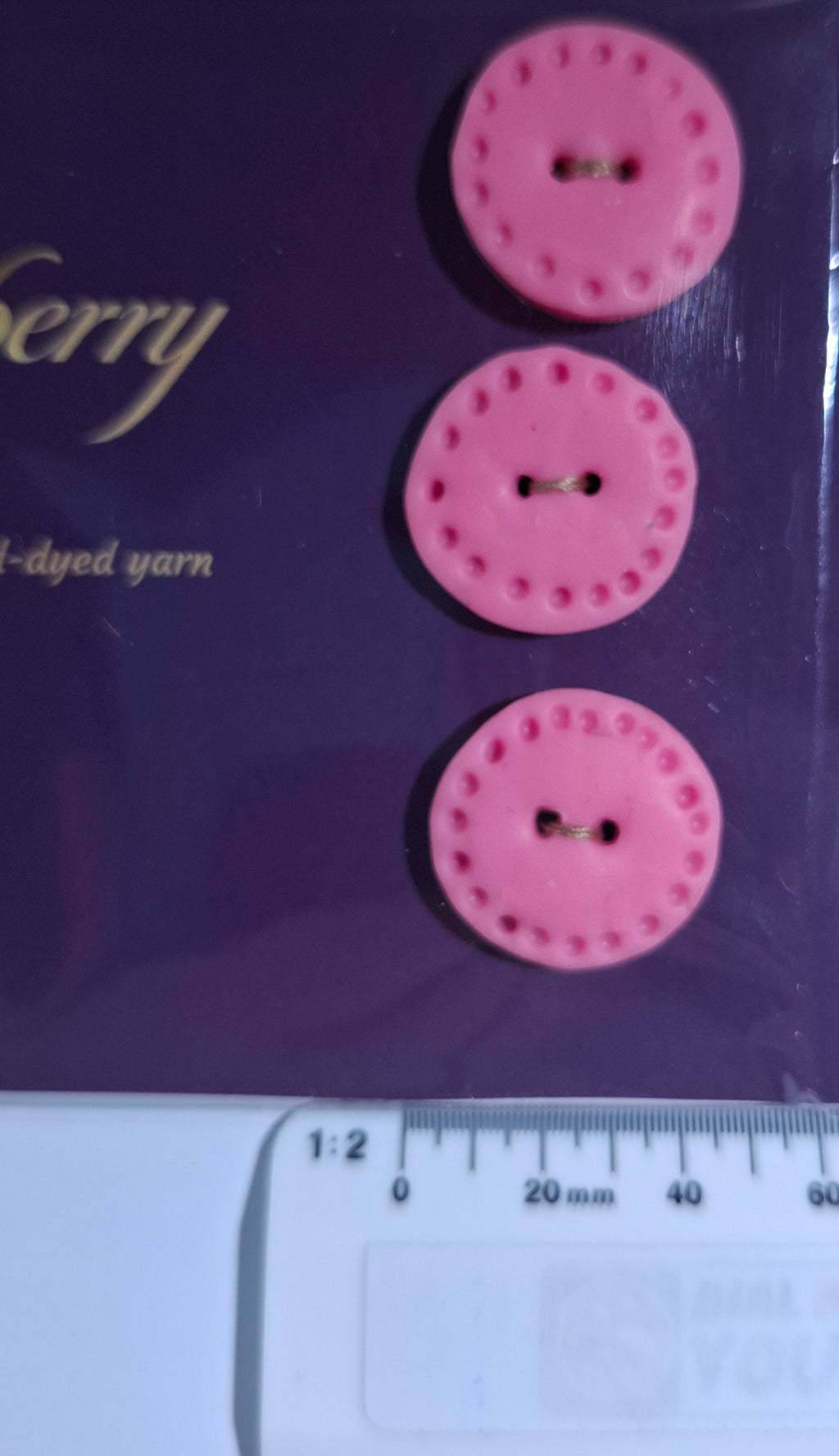 Round Pink Buttons