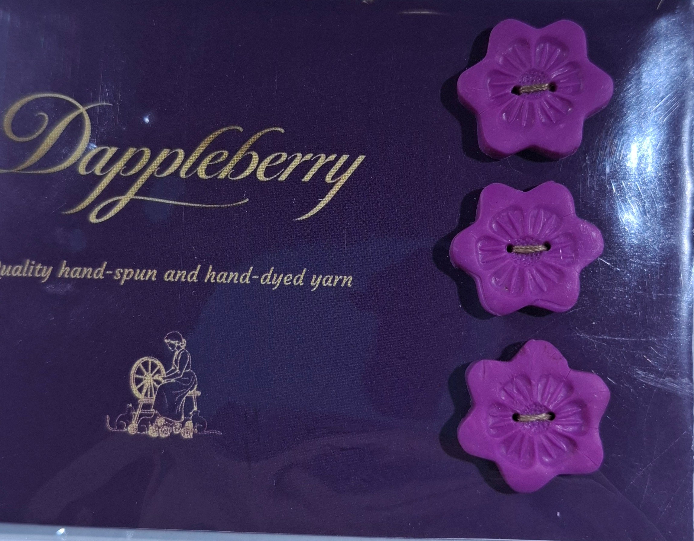 Star pink Stamped Buttons