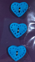 Blue Heart Dot Buttons