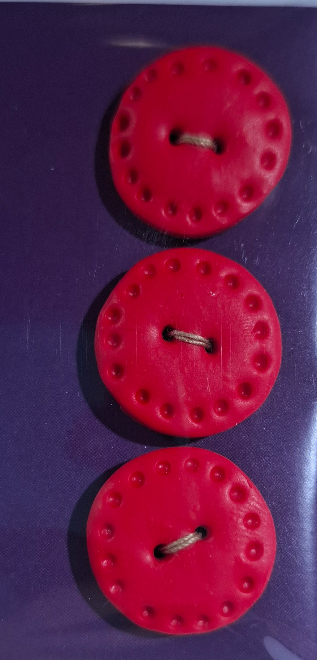Round Red Buttons