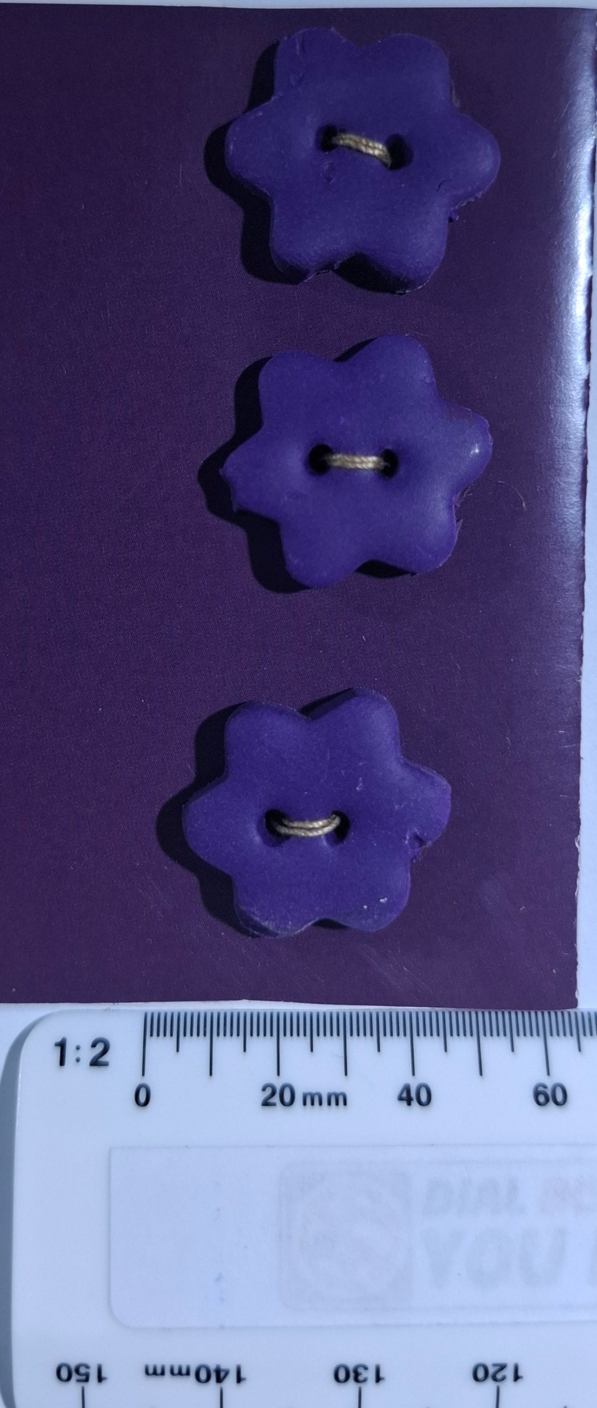 Star Button Purple