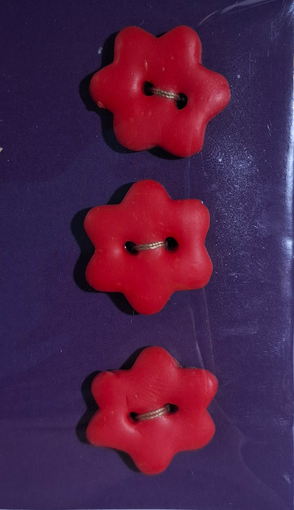 Star Buttons Red