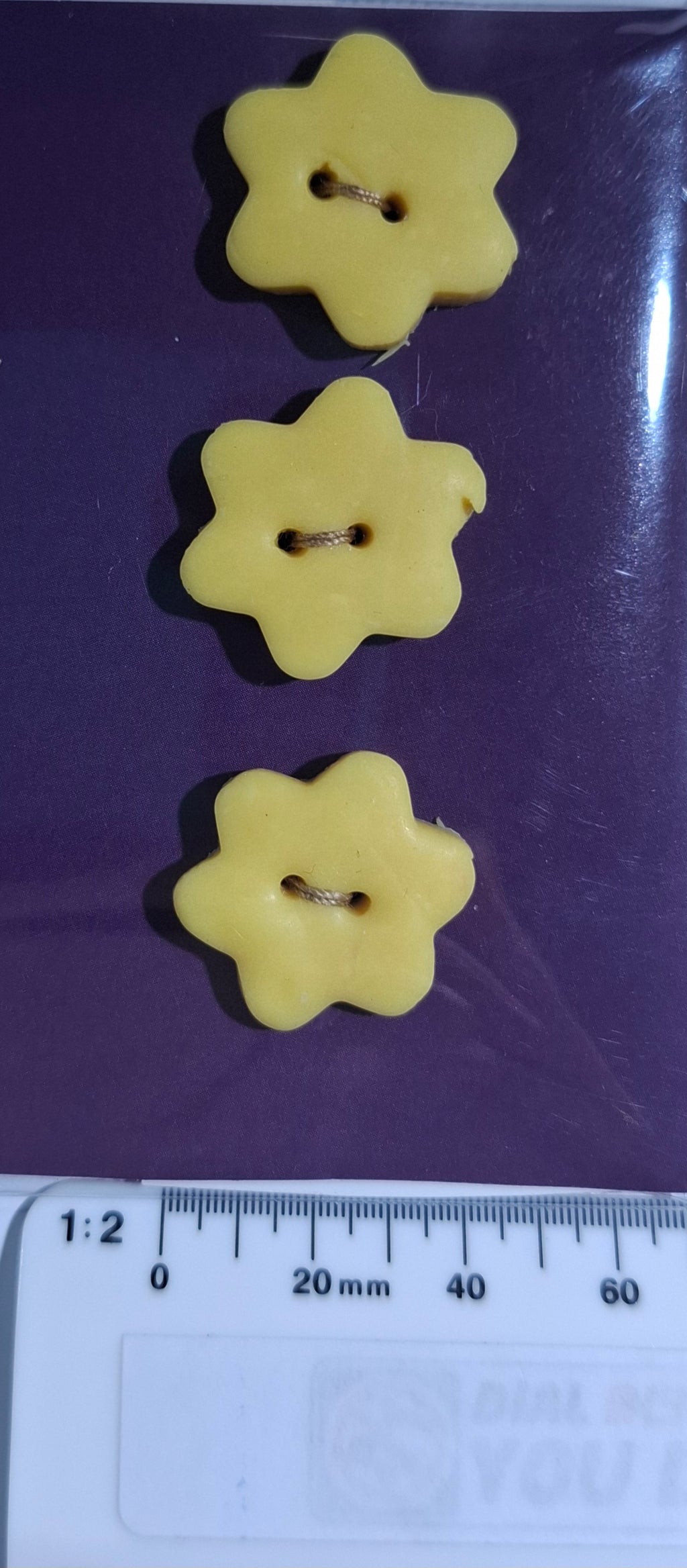 Star Button Yellow