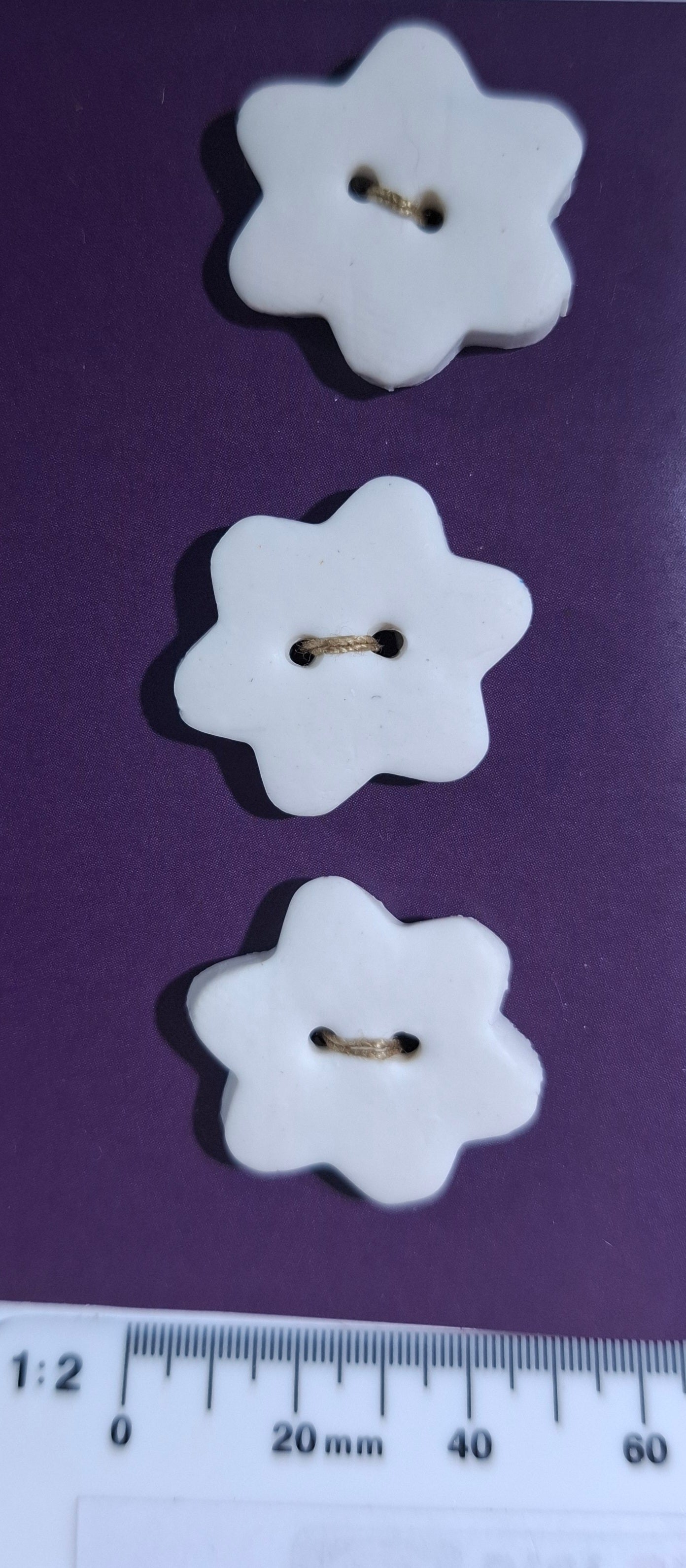 Star Button White