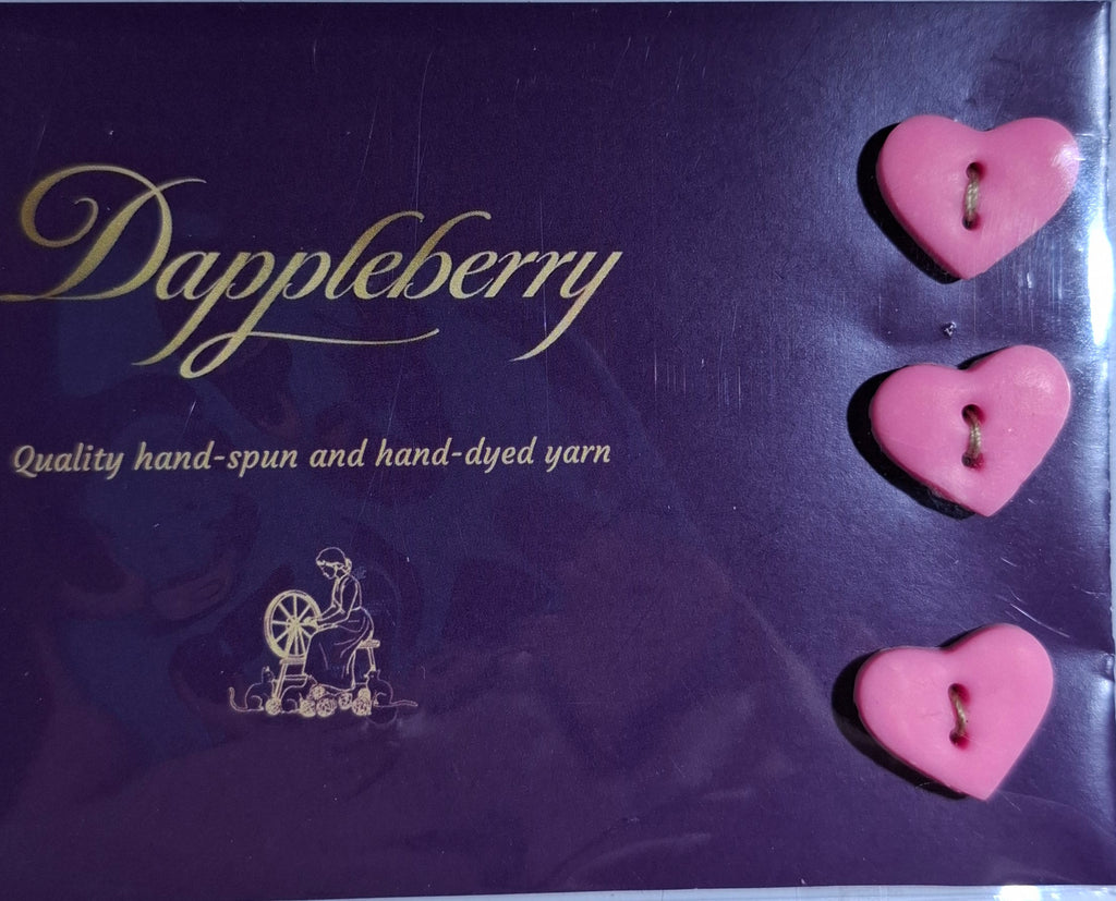Heart Buttons Pink