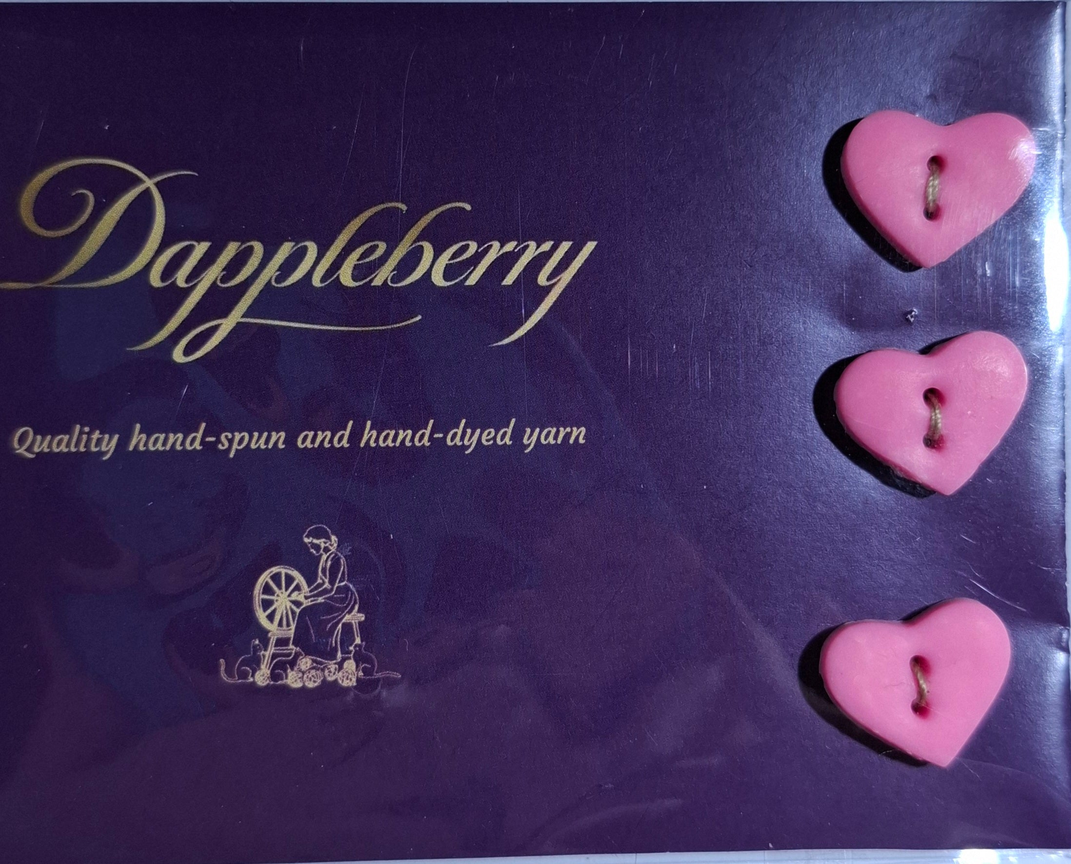 Heart Buttons Pink