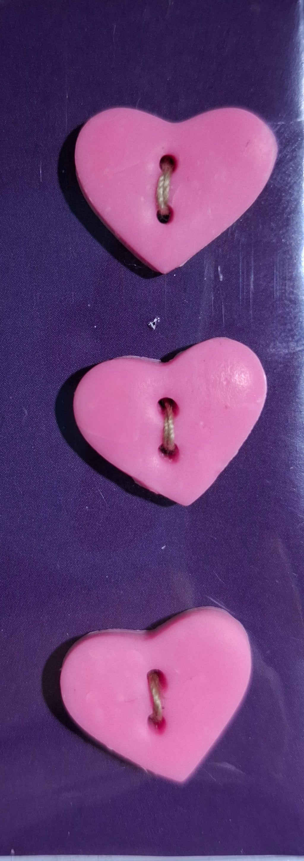 Heart Buttons Pink