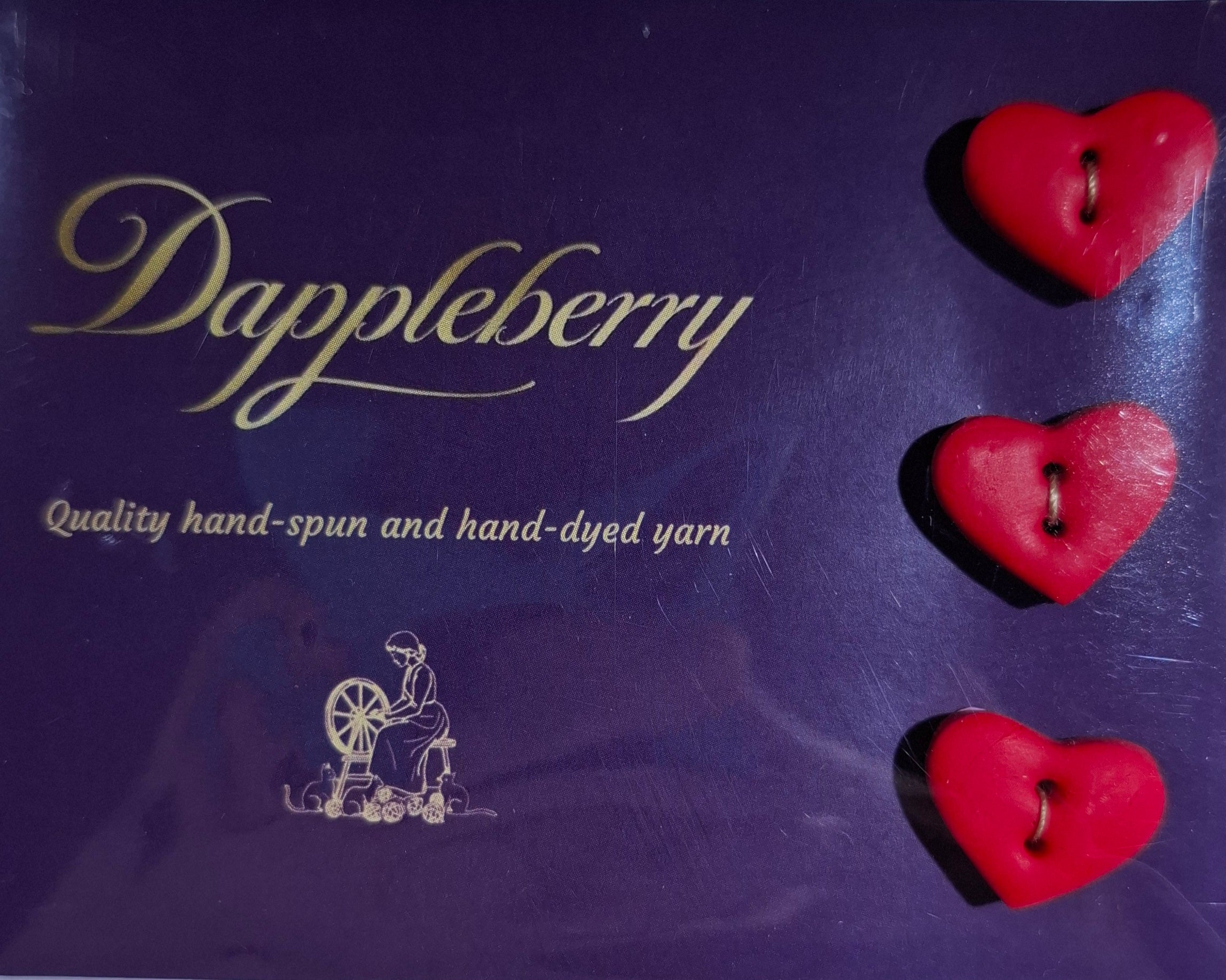 Heart Buttons Red