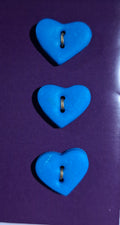 Heart Buttons Blue