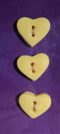 Heart Button Yellow