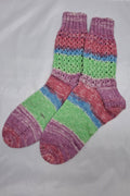 Socks Pink Green Lace 15