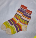 Socks Stripped Cream 8