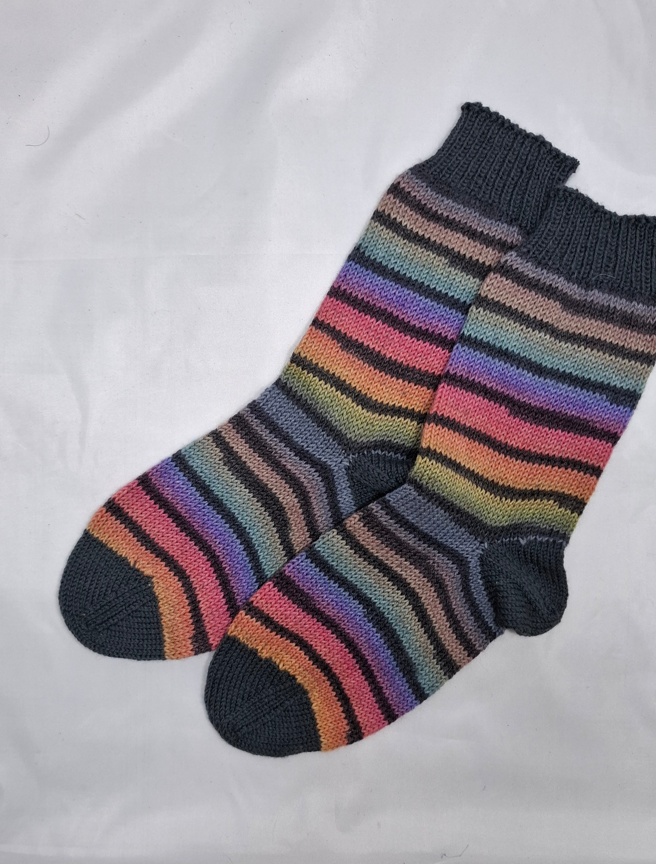 Socks Stripped Grey 6